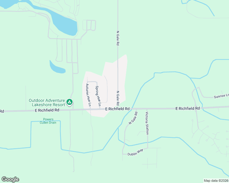 map of restaurants, bars, coffee shops, grocery stores, and more near 4063 North Gale Road in Davison