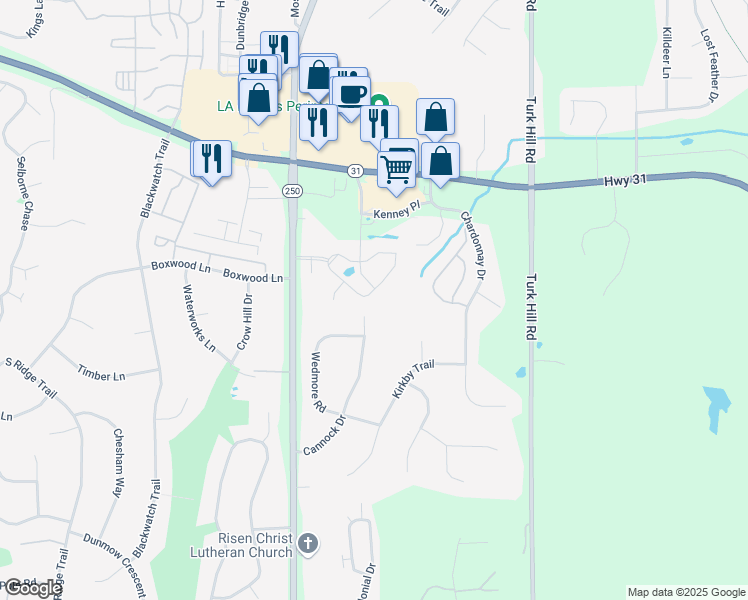 map of restaurants, bars, coffee shops, grocery stores, and more near 332 Hammocks Drive in Monroe County