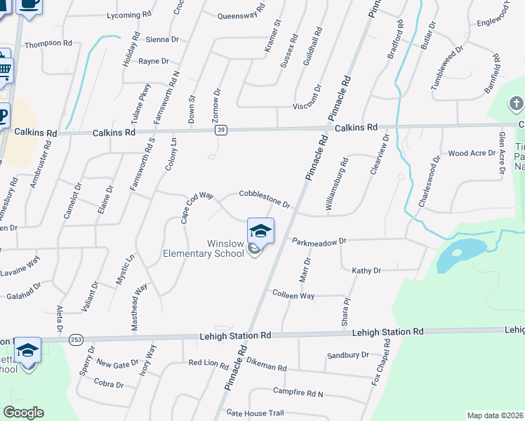 map of restaurants, bars, coffee shops, grocery stores, and more near 20 Cape Cod Way in Rochester