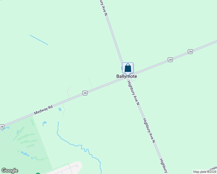 map of restaurants, bars, coffee shops, grocery stores, and more near 15233 Medway Road in Arva