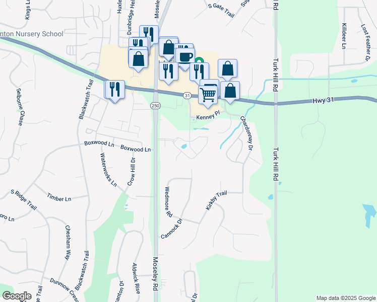 map of restaurants, bars, coffee shops, grocery stores, and more near 332 Hammocks Drive in Monroe County