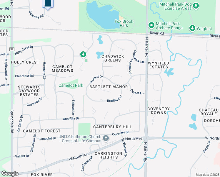 map of restaurants, bars, coffee shops, grocery stores, and more near 20830 Saxon Court in Brookfield