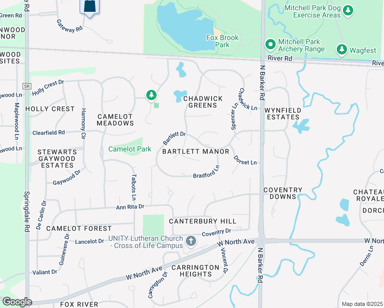 map of restaurants, bars, coffee shops, grocery stores, and more near 20830 Saxon Court in Brookfield