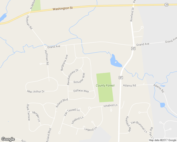 map of restaurants, bars, coffee shops, grocery stores, and more near 527 Acland Boulevard in Ballston Spa