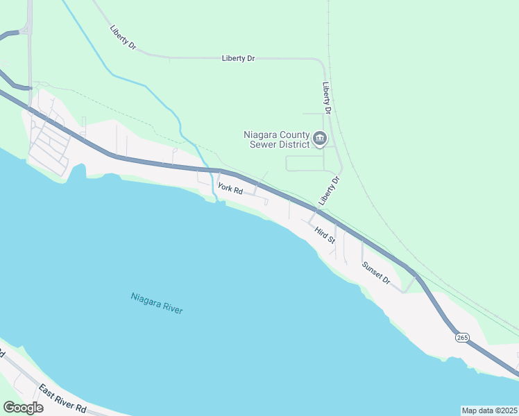 map of restaurants, bars, coffee shops, grocery stores, and more near 78 York Road in Niagara Falls