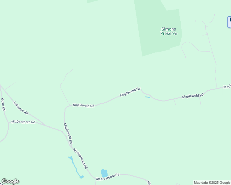 map of restaurants, bars, coffee shops, grocery stores, and more near 230 Maplewold Road in Weare