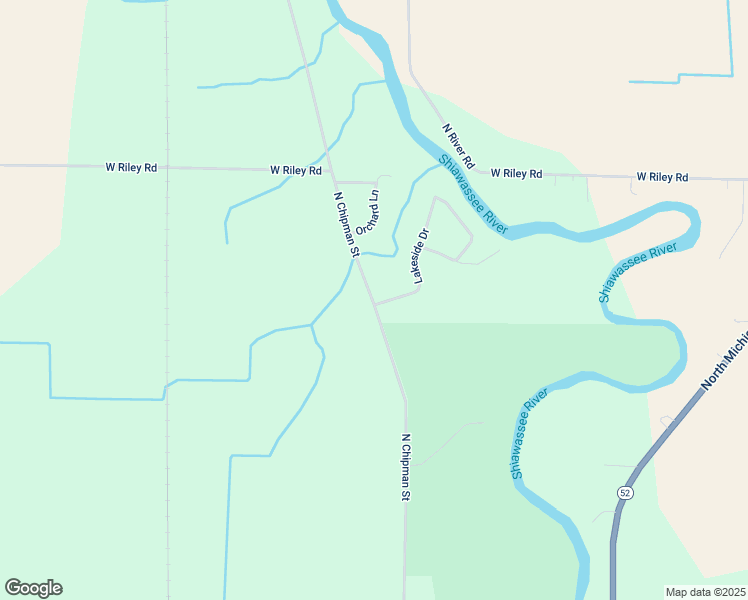 map of restaurants, bars, coffee shops, grocery stores, and more near 4755 North Chipman Street in Owosso