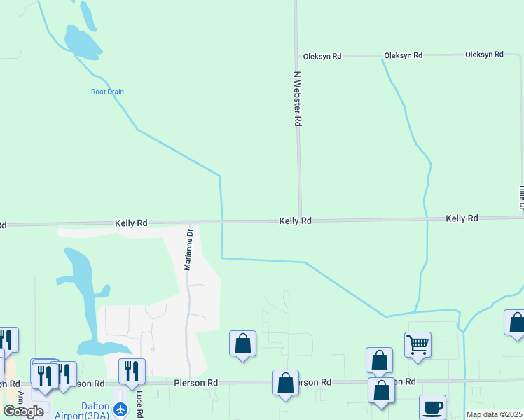 map of restaurants, bars, coffee shops, grocery stores, and more near 6034 Kelly Road in Flushing