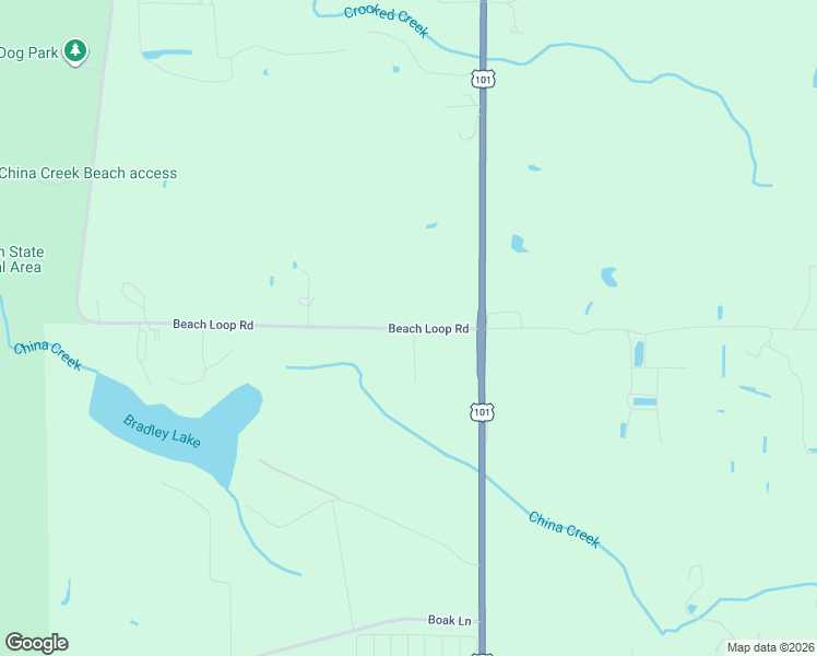 map of restaurants, bars, coffee shops, grocery stores, and more near 2165 Beach Loop Road in Bandon