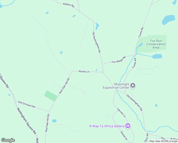 map of restaurants, bars, coffee shops, grocery stores, and more near Rocky Lane in Epping