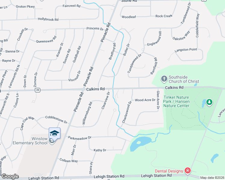 map of restaurants, bars, coffee shops, grocery stores, and more near 154 Clearview Drive in Pittsford