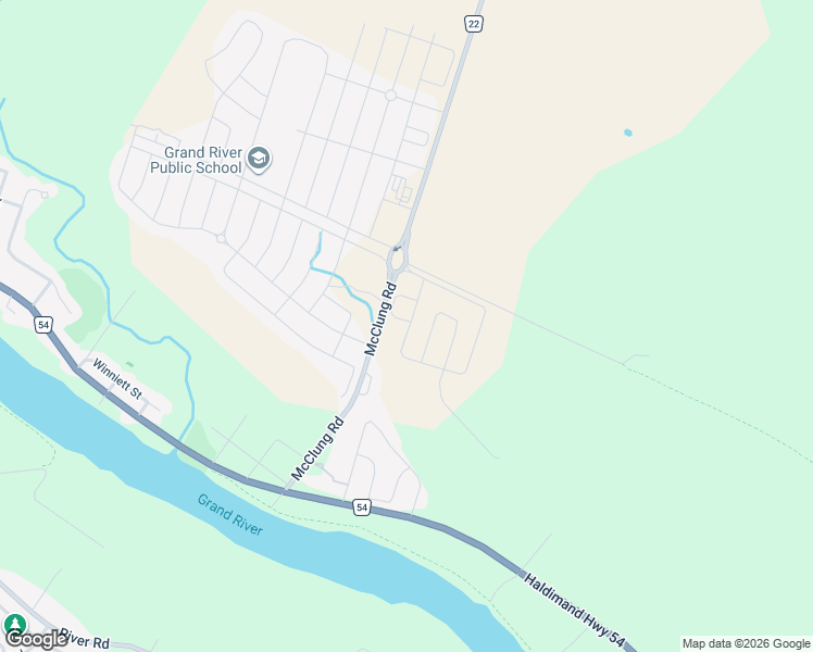 map of restaurants, bars, coffee shops, grocery stores, and more near 170 Lilac Circle in Haldimand