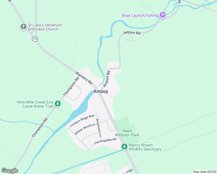 map of restaurants, bars, coffee shops, grocery stores, and more near 6176 Airport Road in Syracuse