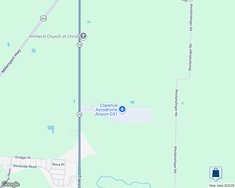 map of restaurants, bars, coffee shops, grocery stores, and more near 8095 Transit Road in East Amherst