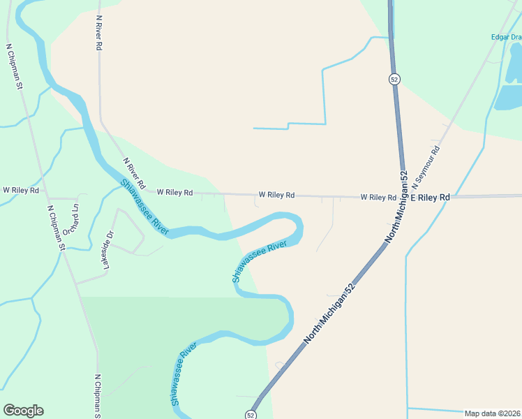 map of restaurants, bars, coffee shops, grocery stores, and more near 501 West Riley Road in Owosso