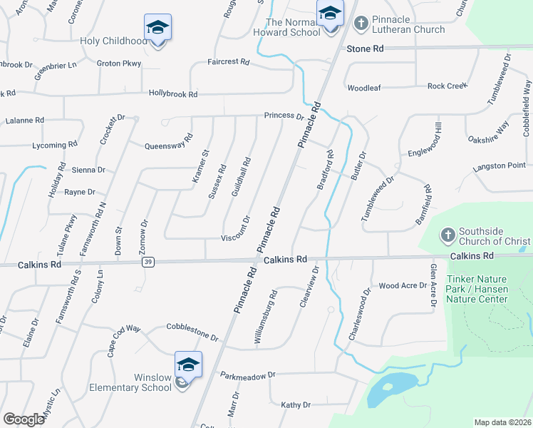 map of restaurants, bars, coffee shops, grocery stores, and more near 521 County Road 92 in Rochester