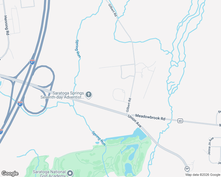 map of restaurants, bars, coffee shops, grocery stores, and more near 47 Piping Rock Circle in Saratoga Springs