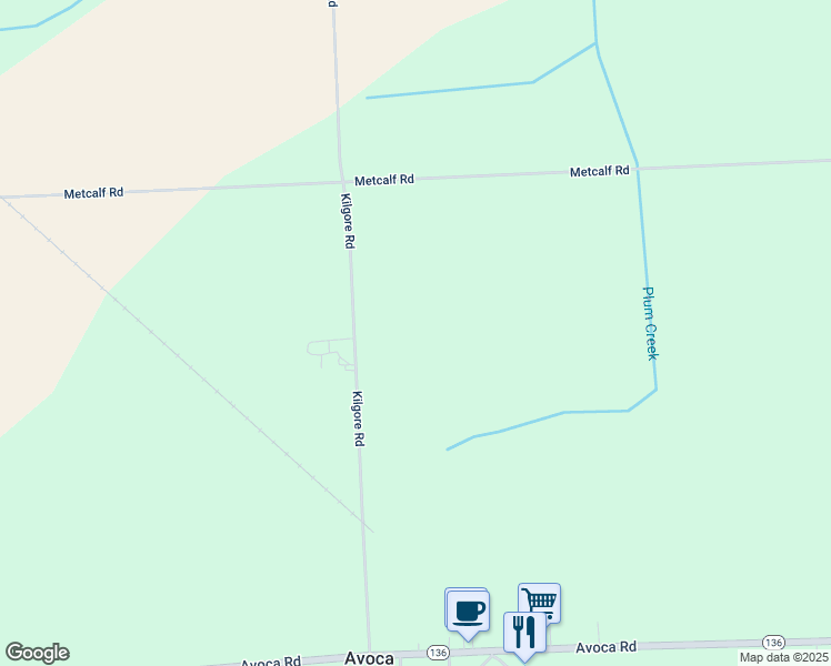 map of restaurants, bars, coffee shops, grocery stores, and more near in Avoca