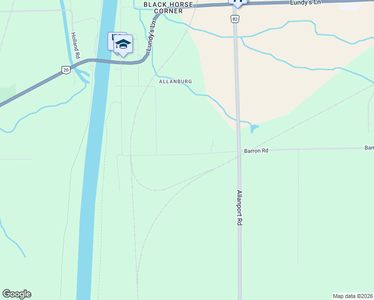 map of restaurants, bars, coffee shops, grocery stores, and more near 1470 Barron Road in Thorold