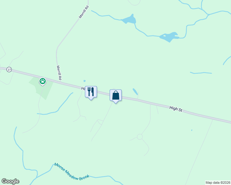 map of restaurants, bars, coffee shops, grocery stores, and more near 9 Donovan Road in Candia