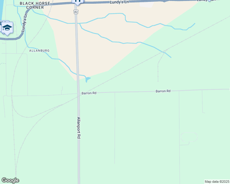 map of restaurants, bars, coffee shops, grocery stores, and more near Barron Road in Thorold