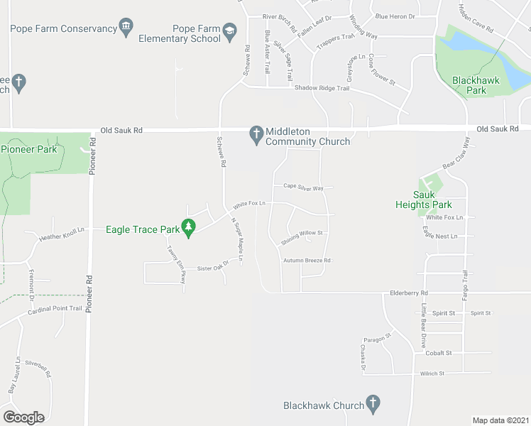 map of restaurants, bars, coffee shops, grocery stores, and more near 544 Burnt Sienna Drive in Middleton