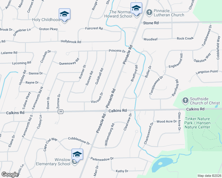 map of restaurants, bars, coffee shops, grocery stores, and more near 521 County Road 92 in Rochester