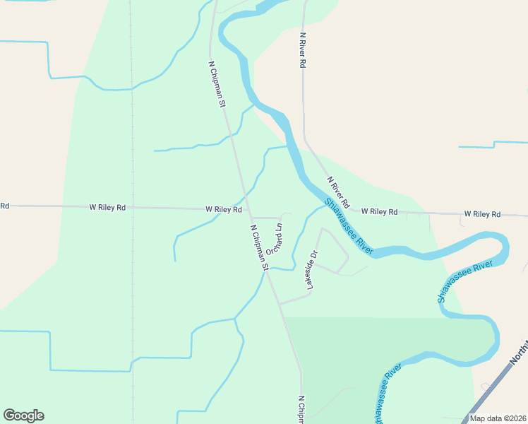 map of restaurants, bars, coffee shops, grocery stores, and more near 1090 Lakeside Drive in Owosso