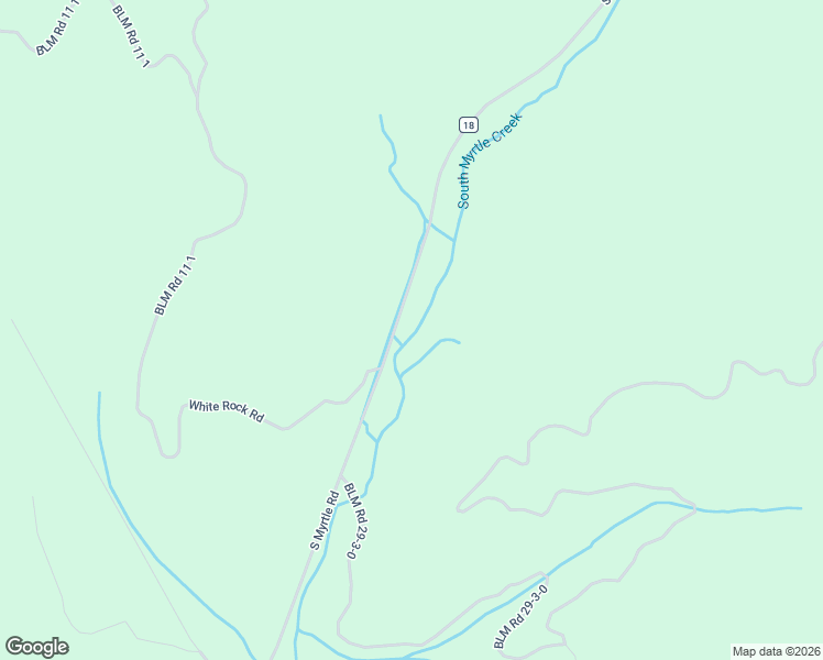 map of restaurants, bars, coffee shops, grocery stores, and more near 16207 South Myrtle Road in Myrtle Creek