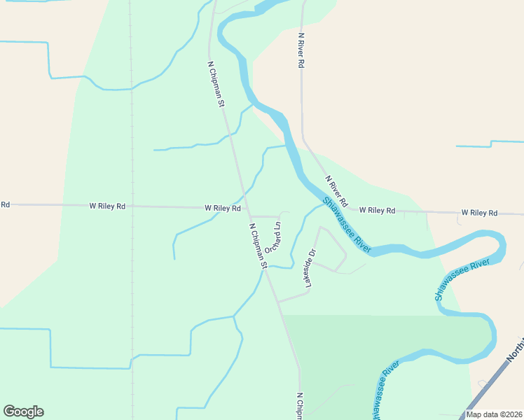 map of restaurants, bars, coffee shops, grocery stores, and more near 1090 Lakeside Drive in Owosso