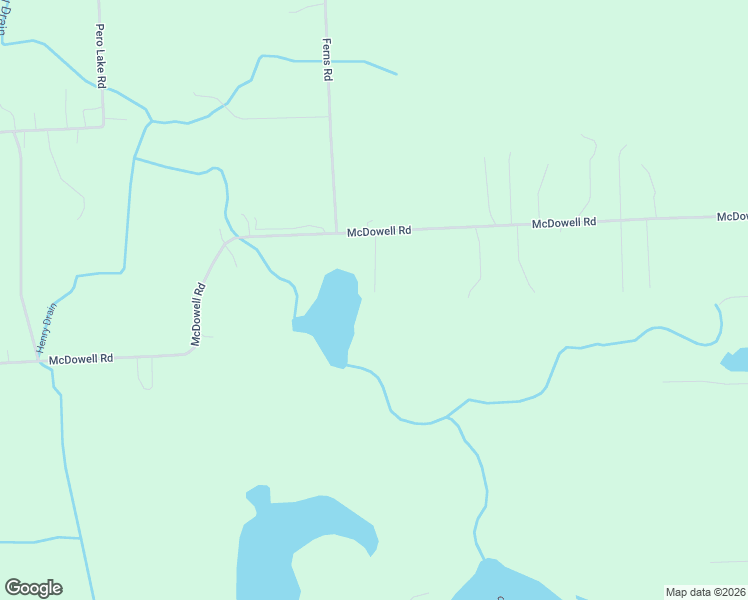 map of restaurants, bars, coffee shops, grocery stores, and more near 4445 McDowell Road in Lapeer