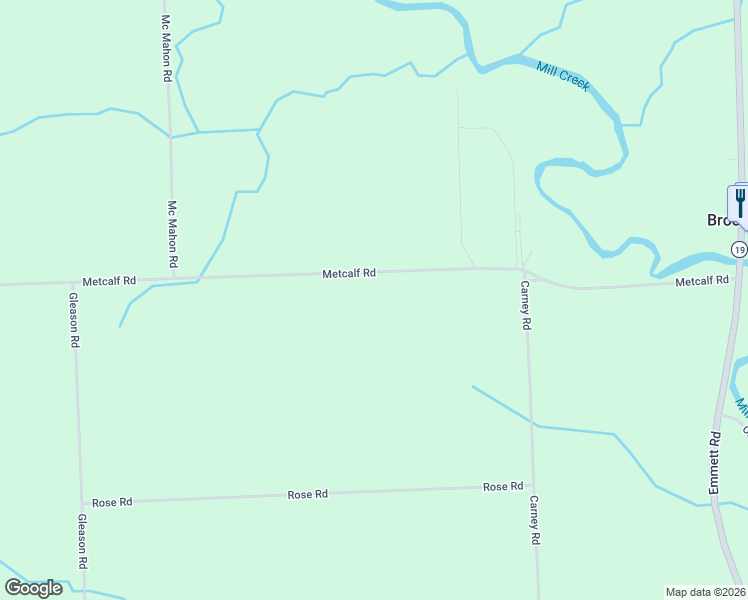 map of restaurants, bars, coffee shops, grocery stores, and more near 11172 Metcalf Road in Yale