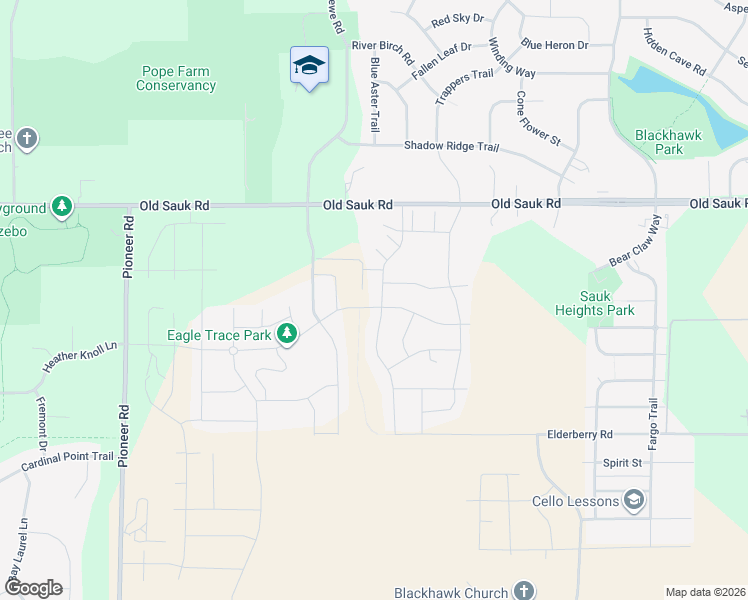 map of restaurants, bars, coffee shops, grocery stores, and more near 544 Burnt Sienna Drive in Middleton