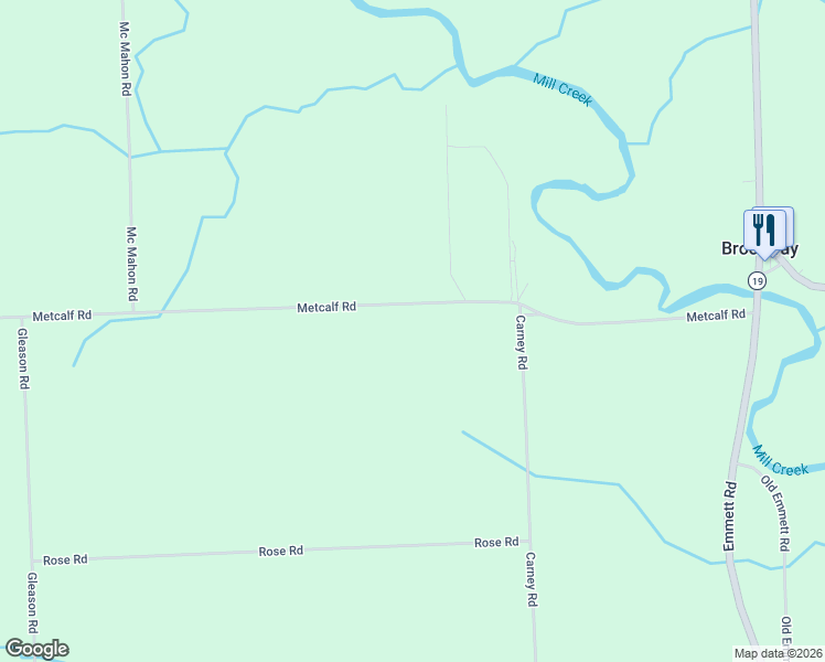 map of restaurants, bars, coffee shops, grocery stores, and more near 11087 Metcalf Road in Yale