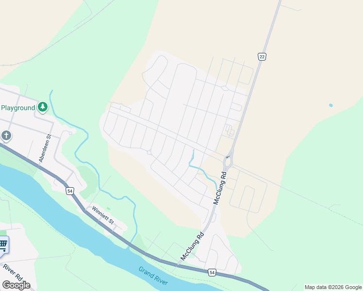 map of restaurants, bars, coffee shops, grocery stores, and more near 109 Thompson Road in Caledonia