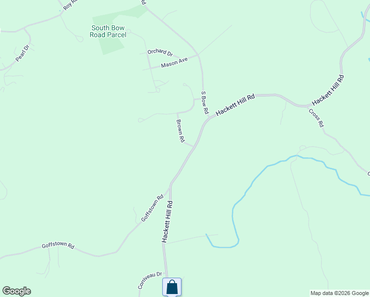 map of restaurants, bars, coffee shops, grocery stores, and more near 3 Brown Road in Hooksett