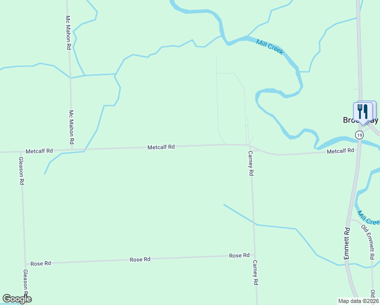 map of restaurants, bars, coffee shops, grocery stores, and more near 11132 Metcalf Road in Yale