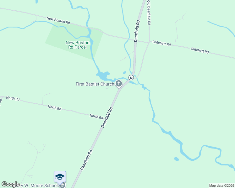 map of restaurants, bars, coffee shops, grocery stores, and more near 179 Deerfield Road in Candia