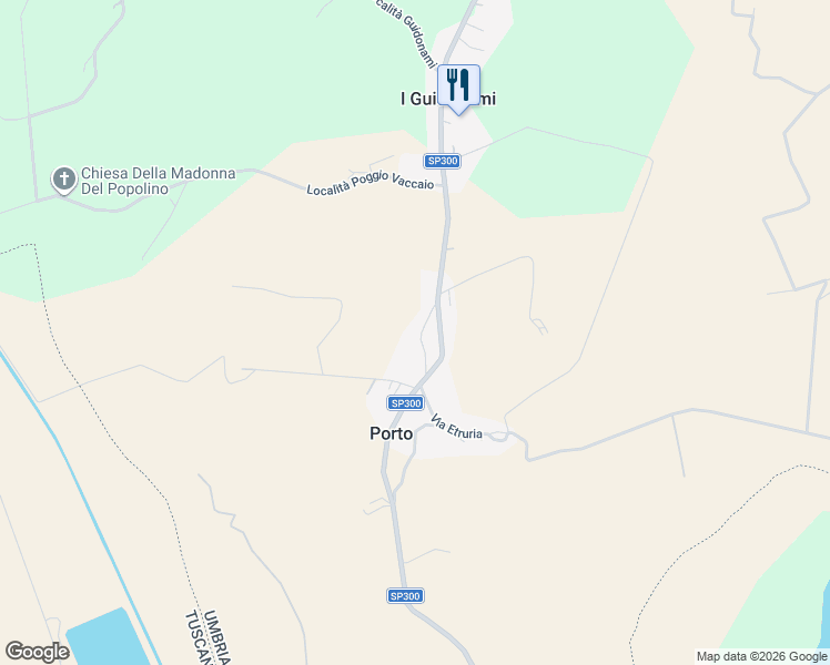 map of restaurants, bars, coffee shops, grocery stores, and more near 8 Via dei Lecci in Porto