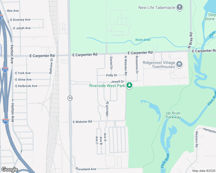 map of restaurants, bars, coffee shops, grocery stores, and more near 6705 Eastmont Drive in Flint