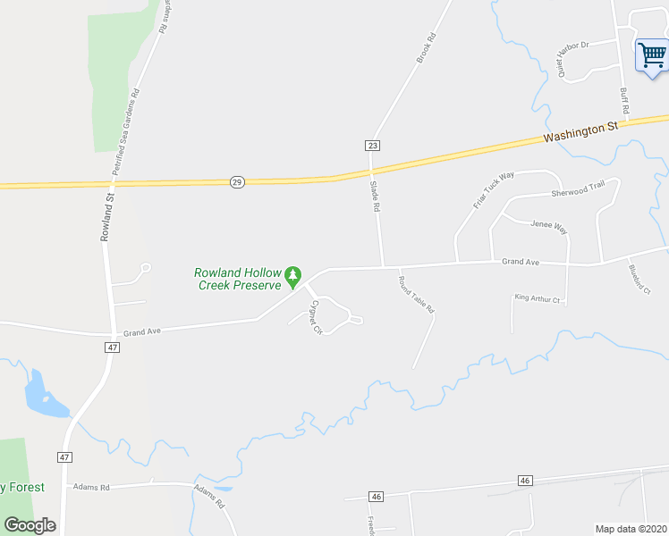 map of restaurants, bars, coffee shops, grocery stores, and more near 535 Grand Avenue in Saratoga Springs