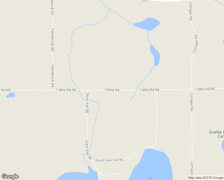 map of restaurants, bars, coffee shops, grocery stores, and more near 11401 7 Mile Road Northeast in Lowell