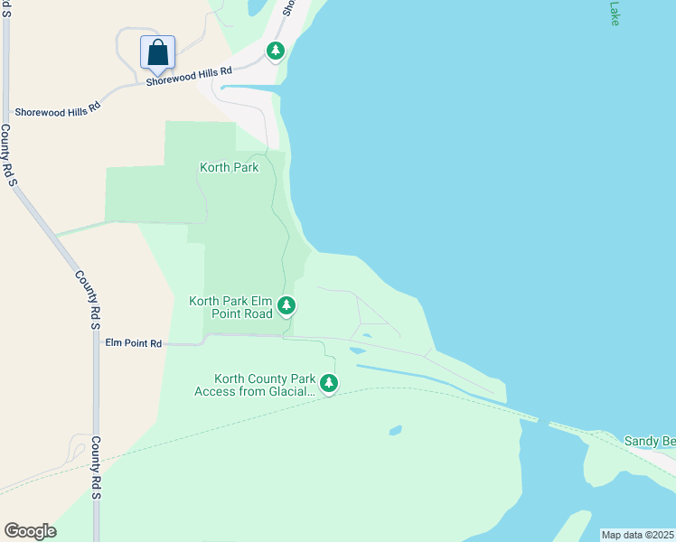 map of restaurants, bars, coffee shops, grocery stores, and more near N6286 Korth Highlands Road in Lake Mills
