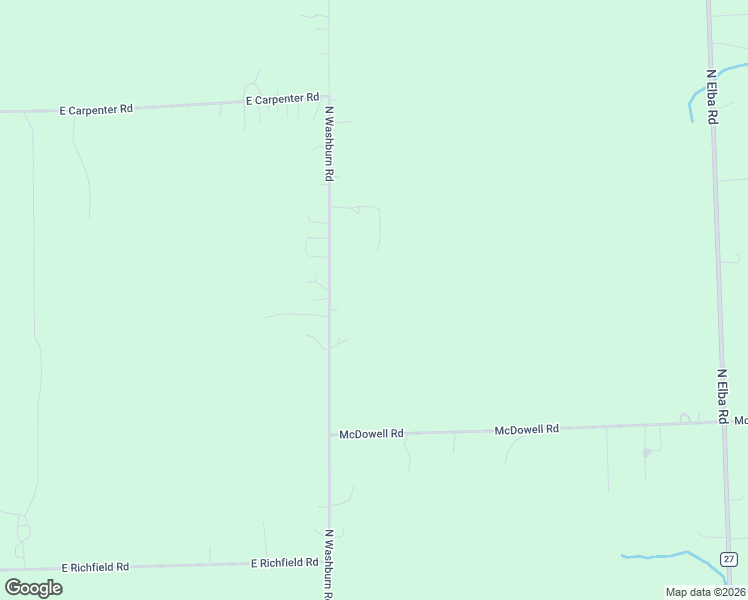 map of restaurants, bars, coffee shops, grocery stores, and more near 4268 North Washburn Road in Davison