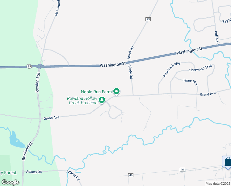 map of restaurants, bars, coffee shops, grocery stores, and more near 535 Grand Avenue in Saratoga Springs