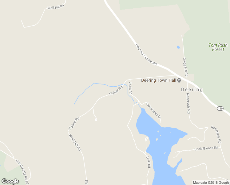 map of restaurants, bars, coffee shops, grocery stores, and more near Fisher Road in Deering