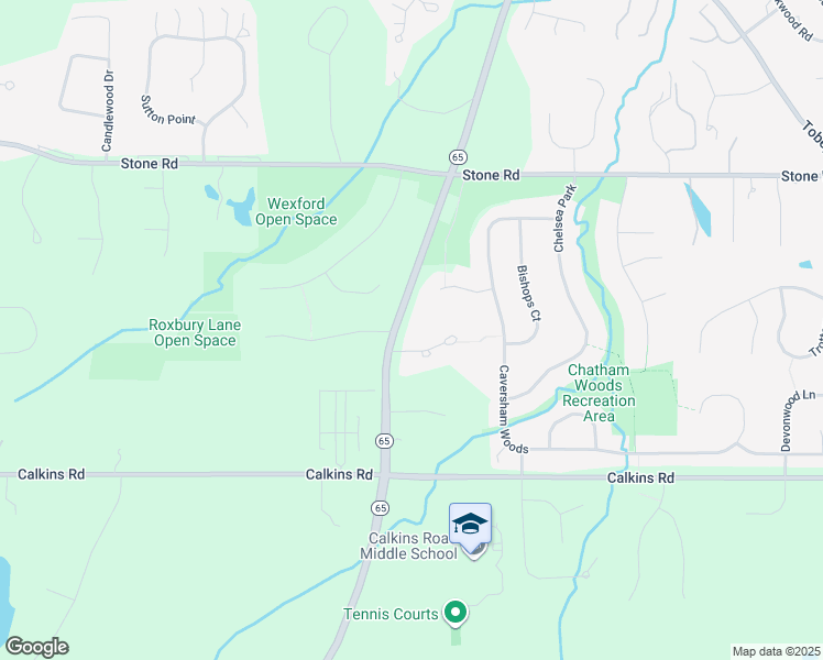 map of restaurants, bars, coffee shops, grocery stores, and more near 3066 Clover Street in Pittsford