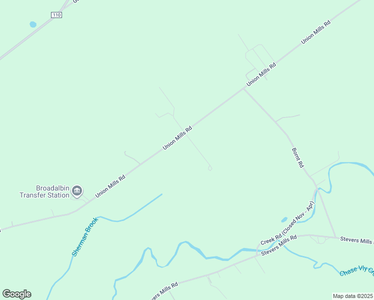 map of restaurants, bars, coffee shops, grocery stores, and more near 324 Union Mills Road in Broadalbin