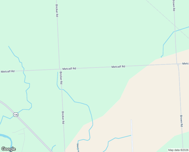 map of restaurants, bars, coffee shops, grocery stores, and more near 9889 Metcalf Road in Avoca