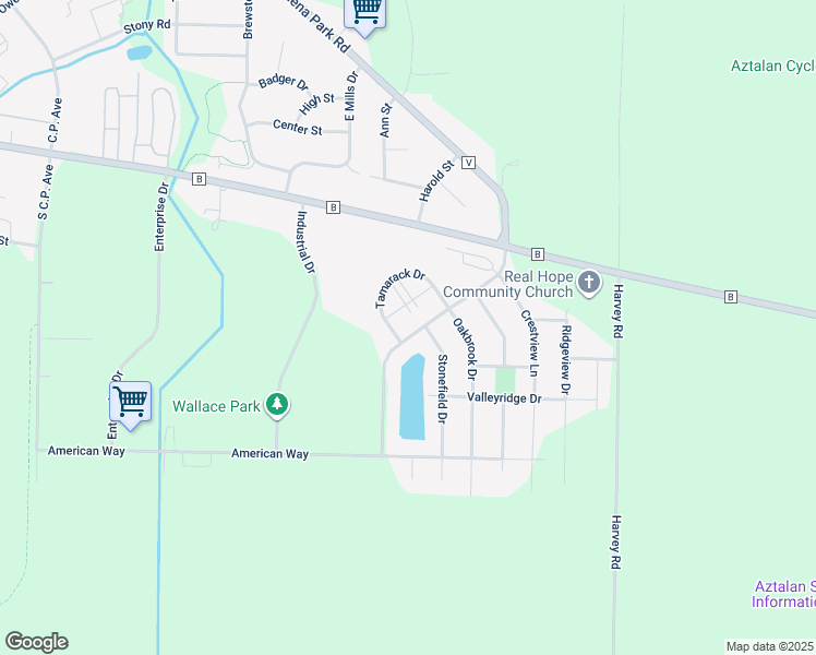 map of restaurants, bars, coffee shops, grocery stores, and more near 221 Brookstone Drive in Lake Mills